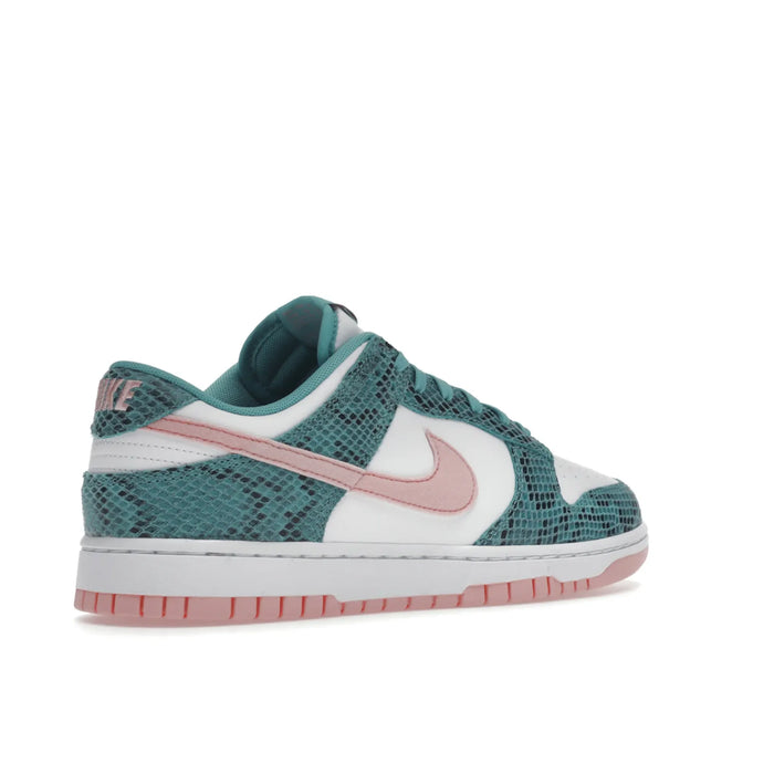 Nike Dunk Low Snakeskin Washed Teal Bleached Coral