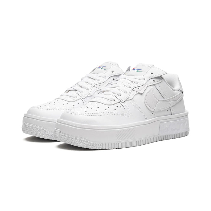 Nike Air Force 1 Low Fontanka Triple White Multi Color Swoosh (Women's)