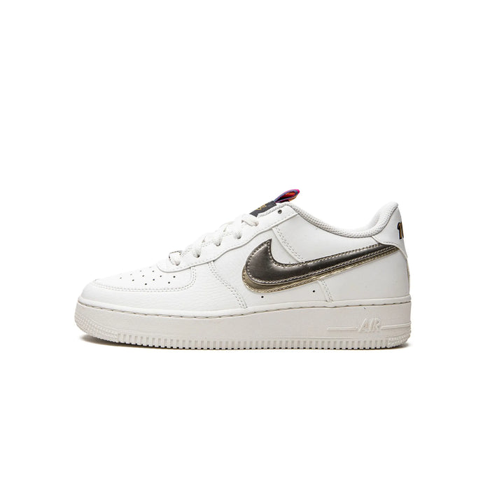 Nike Air Force 1 LV8 Double Swoosh Srebrne Złoto (GS)