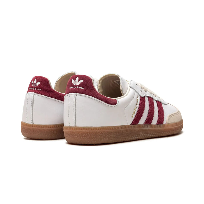 adidas Samba Sports &amp; Rich White Collegiate Burgund