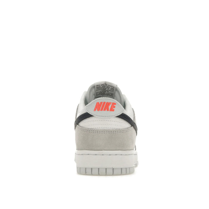 Mini Swoosh Nike Dunk Low, alb, gri, bleumarin