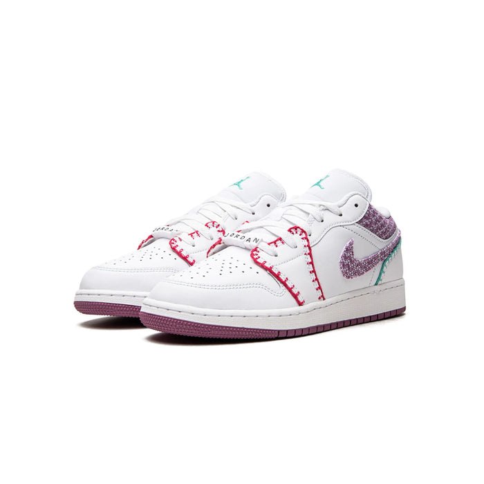 Jordan 1 Low White Light Bordeaux (GS)