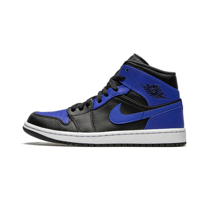 Jordan 1 Mid Hyper Royal Tumbled ze skóry