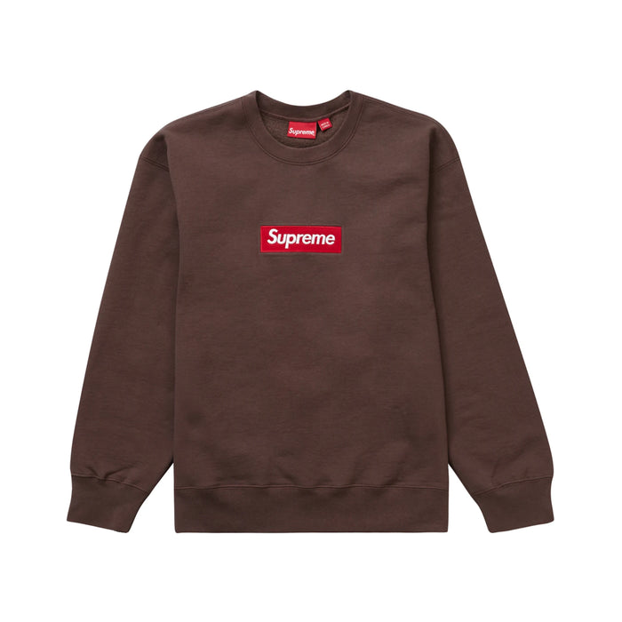 Supreme Box Logo Crewneck (FW22) Brown