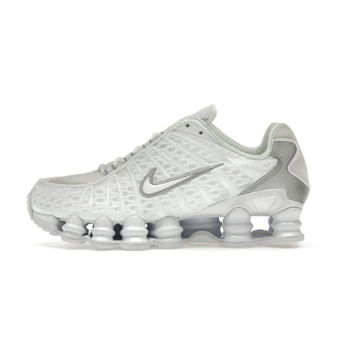 Nike Shox TL White Metallic Silver Max Orange (femei)