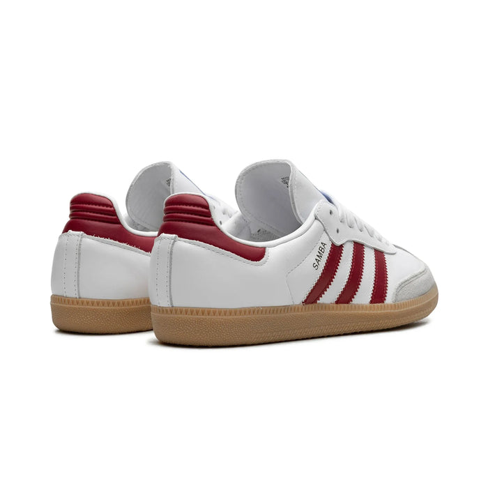 Guma adidas Samba OG Biała Burgundowa