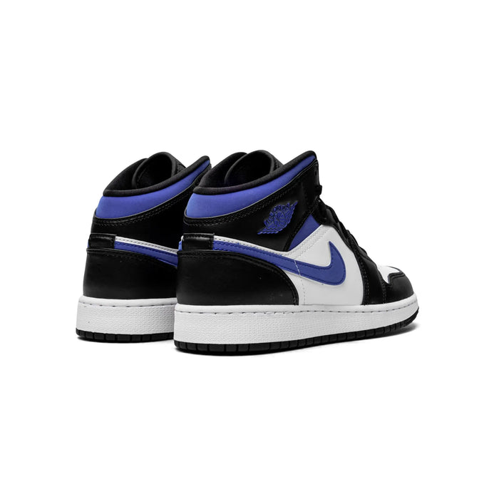 Jordan 1 Mid White Black Racer Blue (GS)