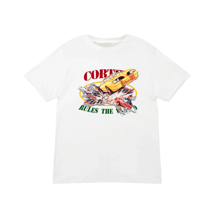 Corteiz Car Crash Tee White