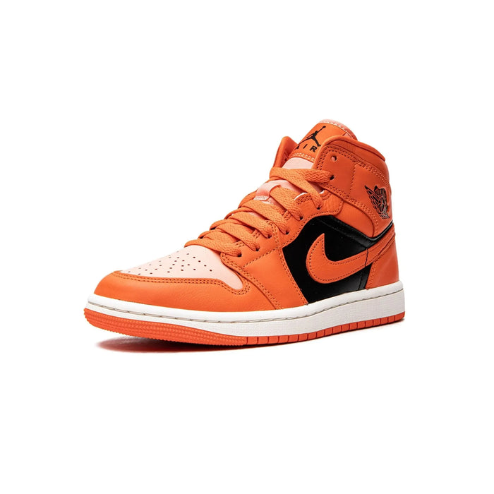 Jordan 1 Mid SE Rush Orange Crimson Bliss (Women's)