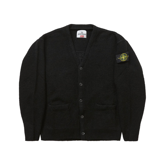 Cardigan Supreme Stone Island Bouclé Negru