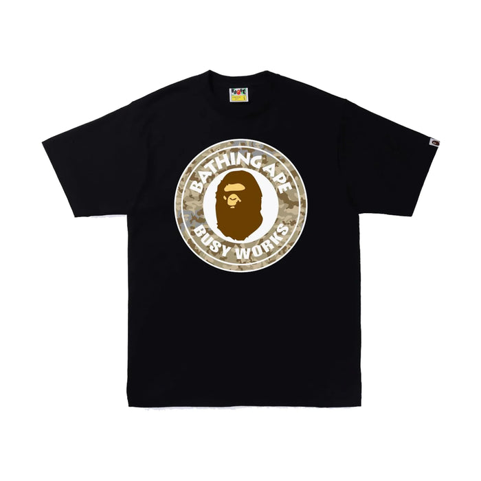 Tricou BAPE Sand Camo Busy Works Negru/Bej