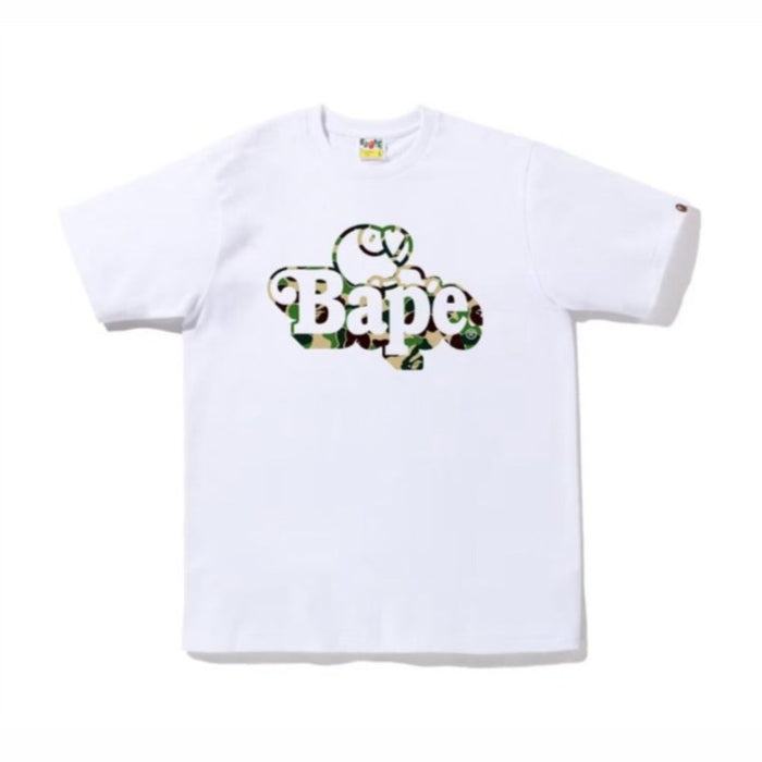 BAPE ABC Camo Milo na koszulce Bape White Green