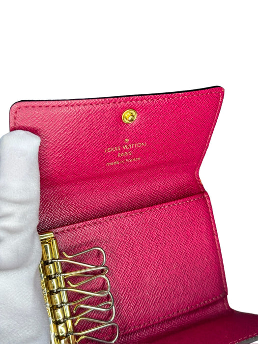 Suport cheie Louis Vuitton în monogram fuchsia