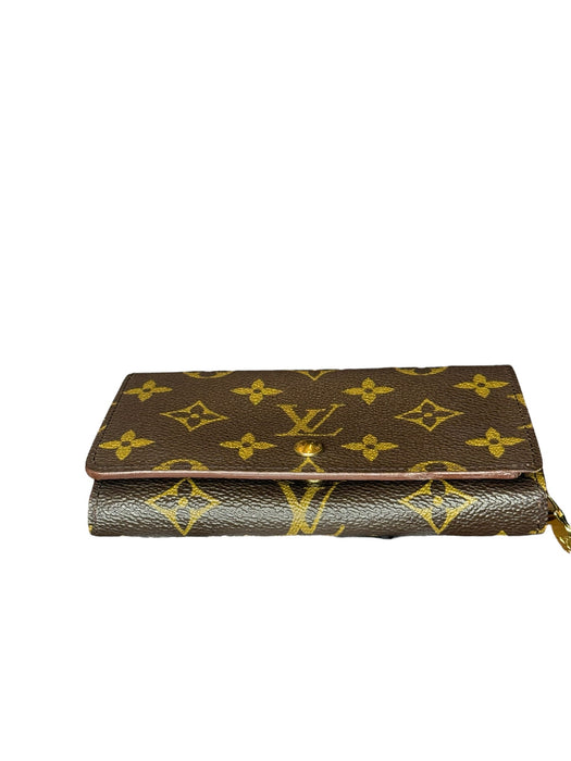 Louis Vuitton Portemonnaie Bier Tressor monogram folding wallet