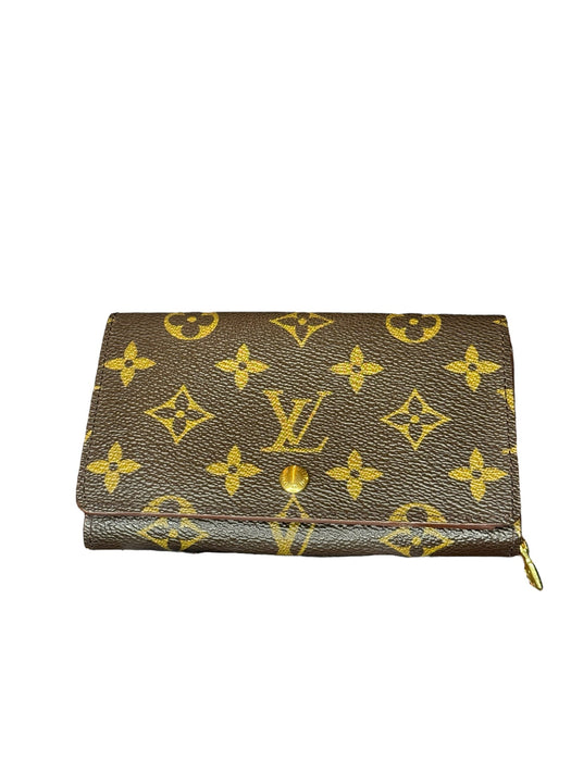 Składany portfel Louis Vuitton Portemonnaie Bier Tressor z monogramem