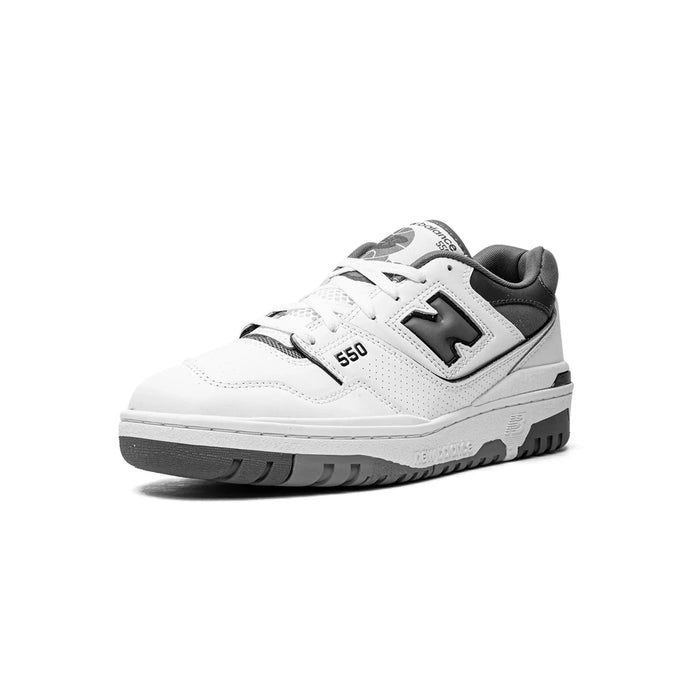 New Balance 550 alb gri gri închis