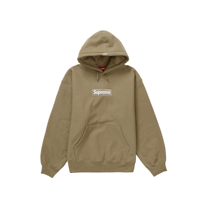 Supreme Box Logo Hooded Sweatshirt (FW23) Dark Sand