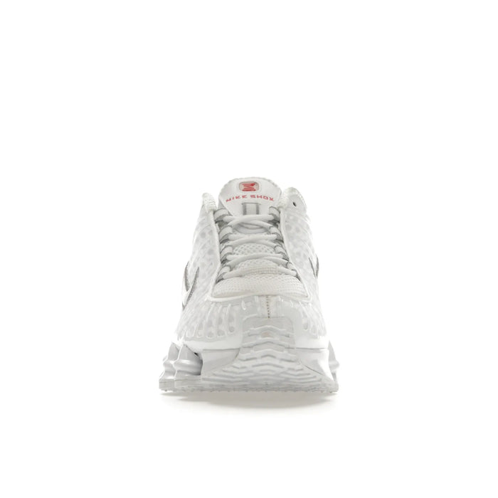 Nike Shox TL White Metallic Silver Max Orange (femei)