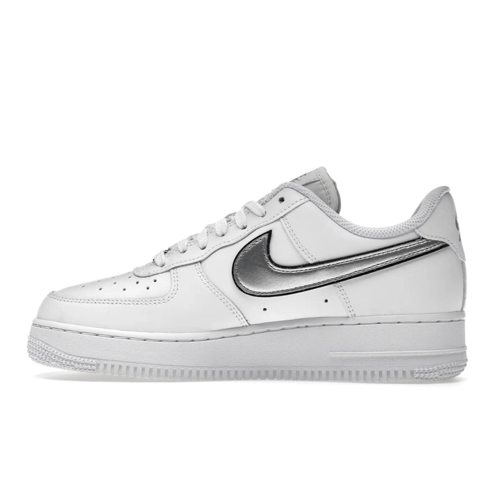 Nike Air Force 1 Low '07 Essential White Metallic Silver Black (Women's)