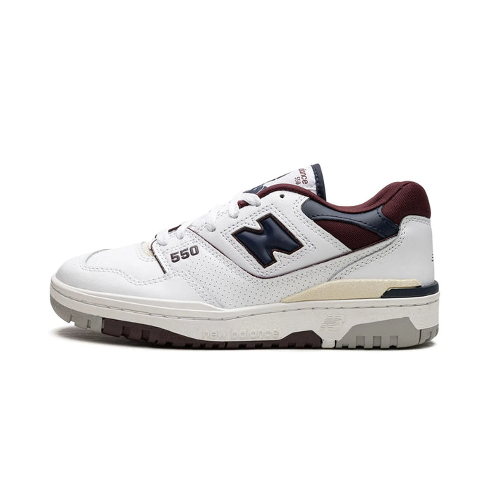 New Balance 550 Biały Granatowy NB Burgundowy