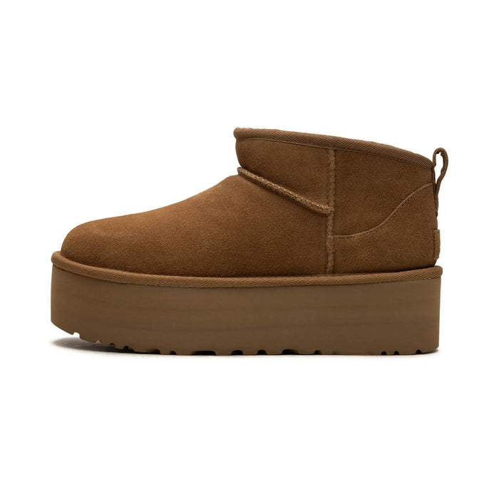 Ghete UGG Classic Ultra Mini Platformă Castaniu (Femei)