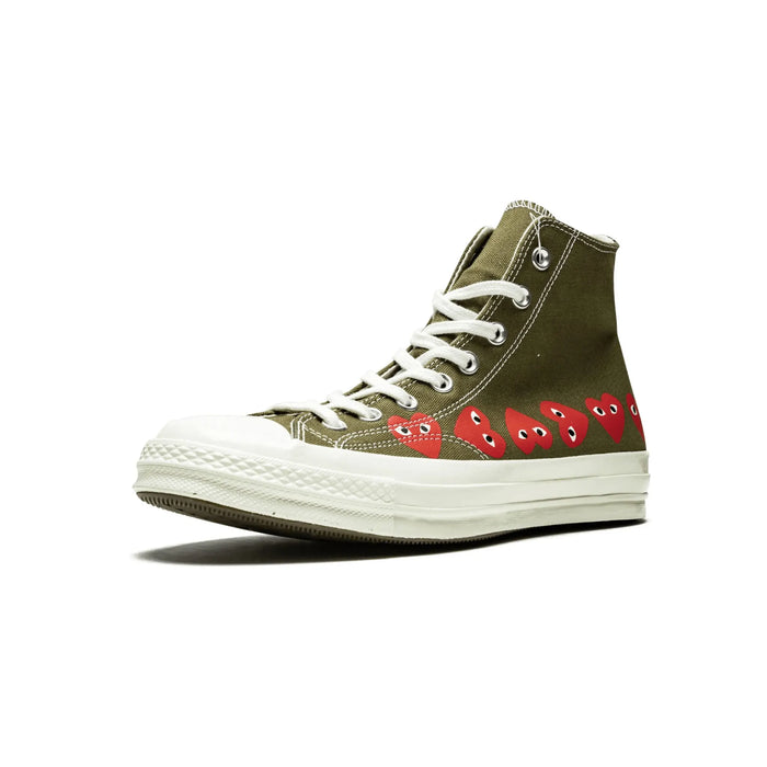 Converse Chuck Taylor All Star 70 Hi Comme des Garcons PLAY Multi-Heart Green