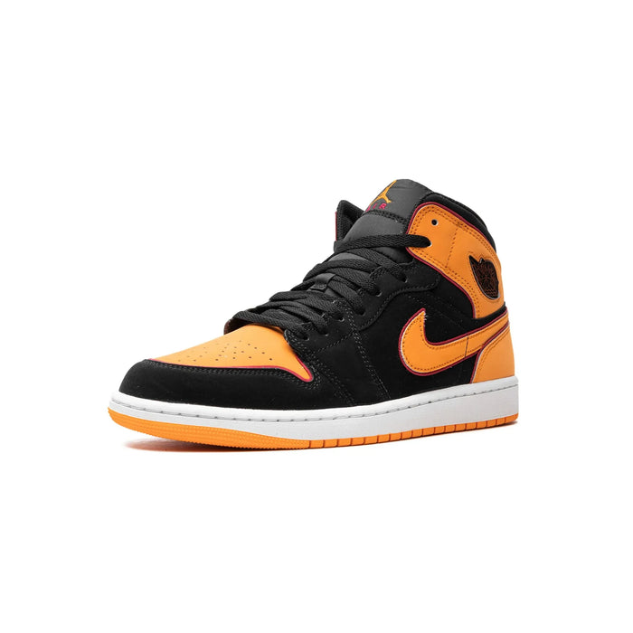 Jordan 1 Mid Fat Tongue Black Orange