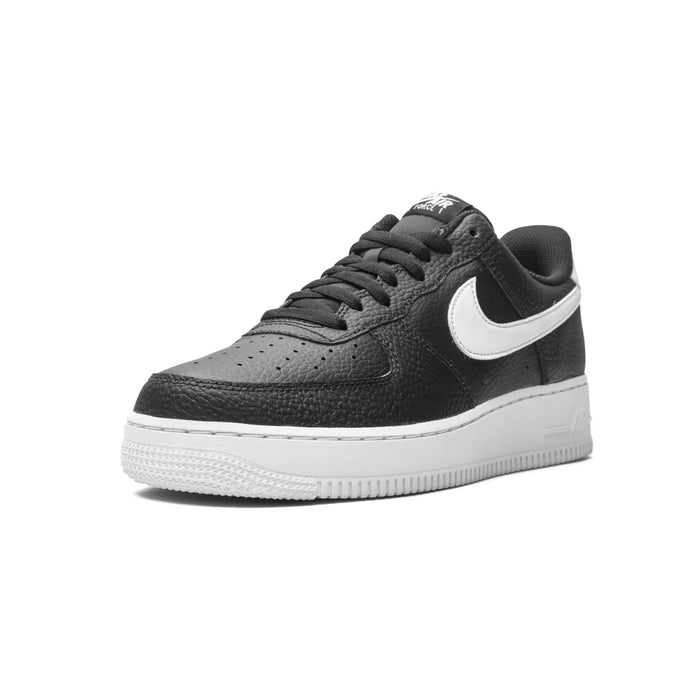 Nike Air Force 1 Low '07 Black White Pebbled Leather