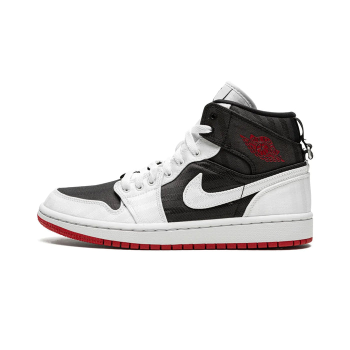 Jordan 1 Mid SE Utility Canvas White Black Gym Red (Women's)