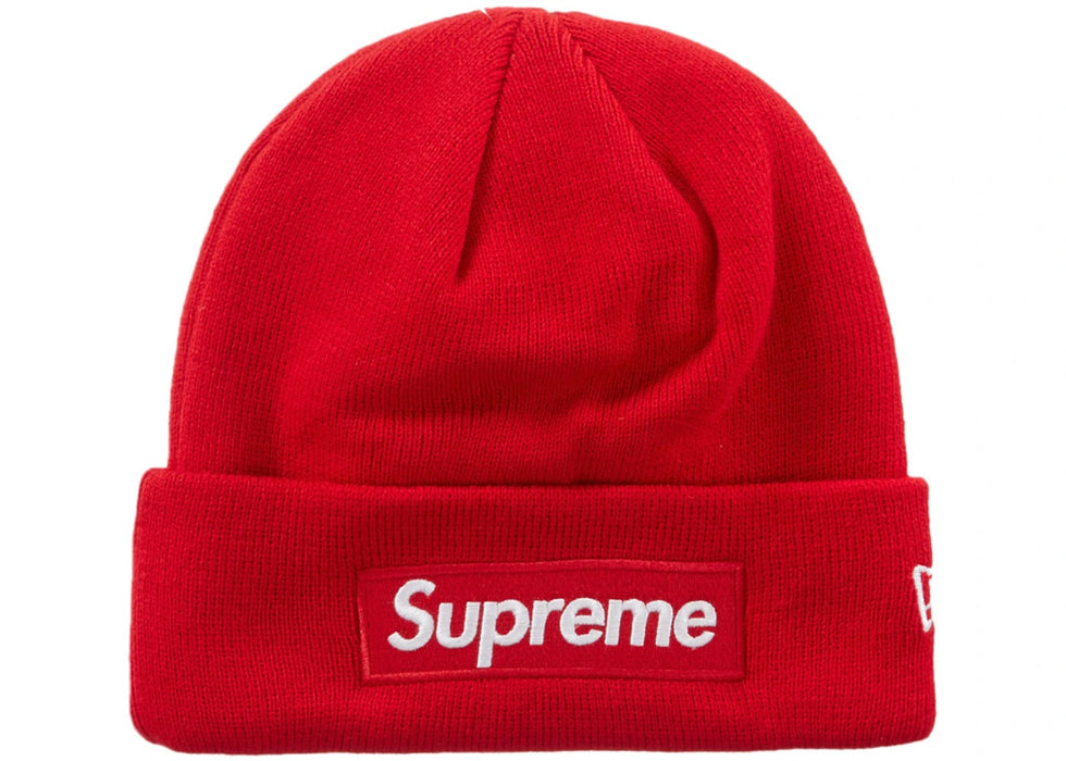 Supreme New Era Box Logo Beanie (FW23) Red