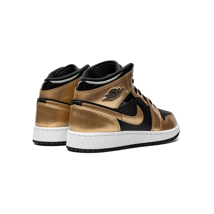 Jordan 1 Mid SE Metallic Gold Black (GS)