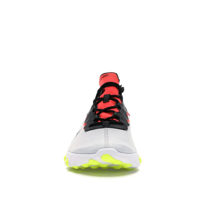 Nike React Element 55 Pure Platinum Bright Crimson Volt