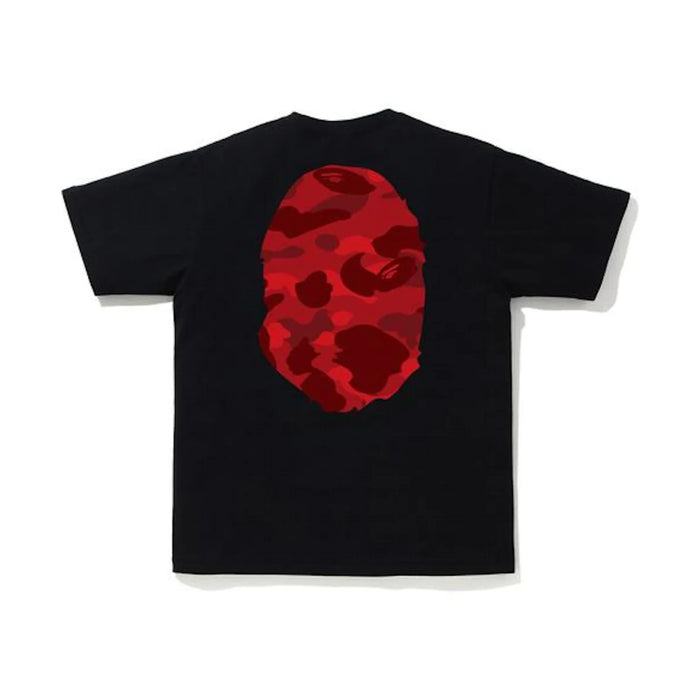 Koszulka BAPE Color Camo Big Ape Head czarno-czerwona