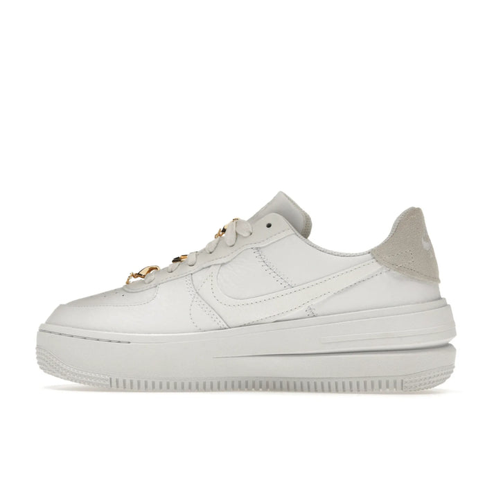 Nike Air Force 1 Low PLT.AF.ORM Bling White Metallic Gold (femei)