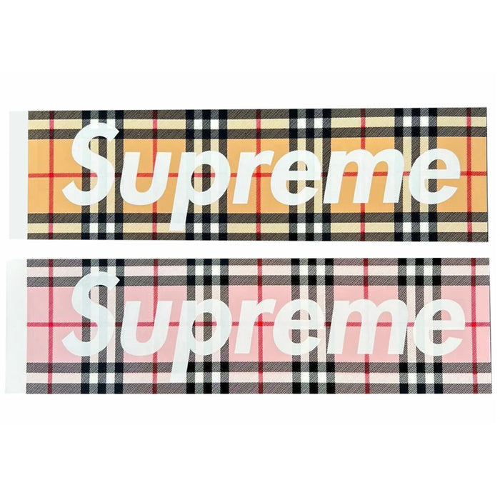 Set de autocolante cu sigla Supreme Burberry Box