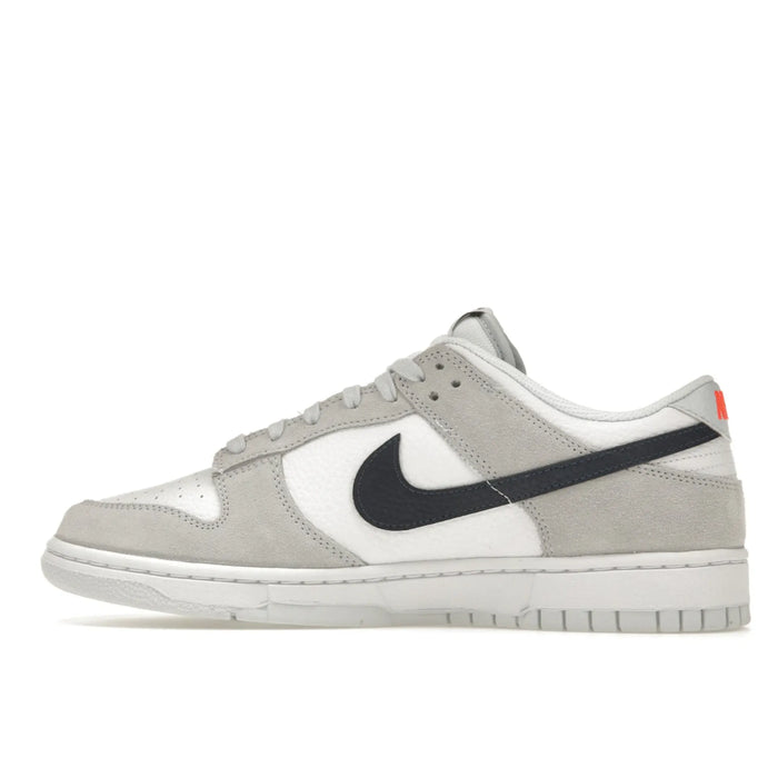 Mini Swoosh Nike Dunk Low, alb, gri, bleumarin