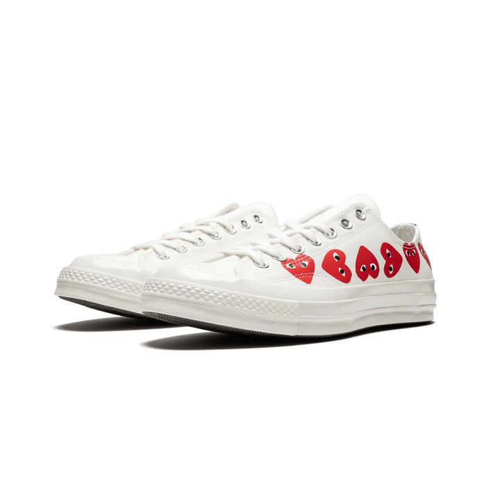 Converse Chuck Taylor All Star 70 Ox Comme des Garcons PLAY Multi-Heart Białe