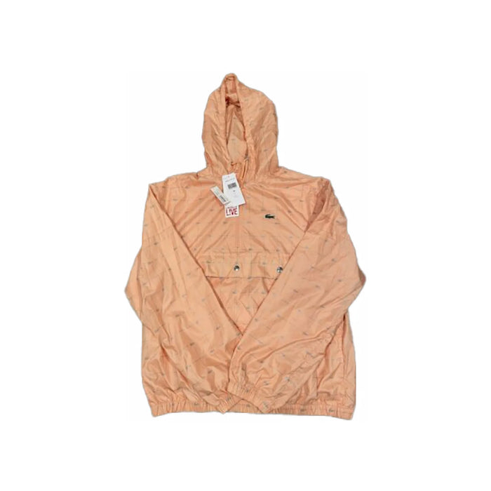 Supreme LACOSTE Reflective Grid Nylon Anorak Peach