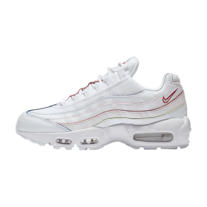 Nike Air Max 95 Triple White (Rainbow Borders) (damskie)