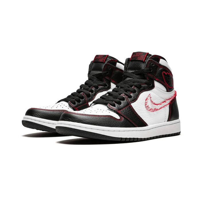 Jordan 1 Retro High Defiant White Black Gym Red