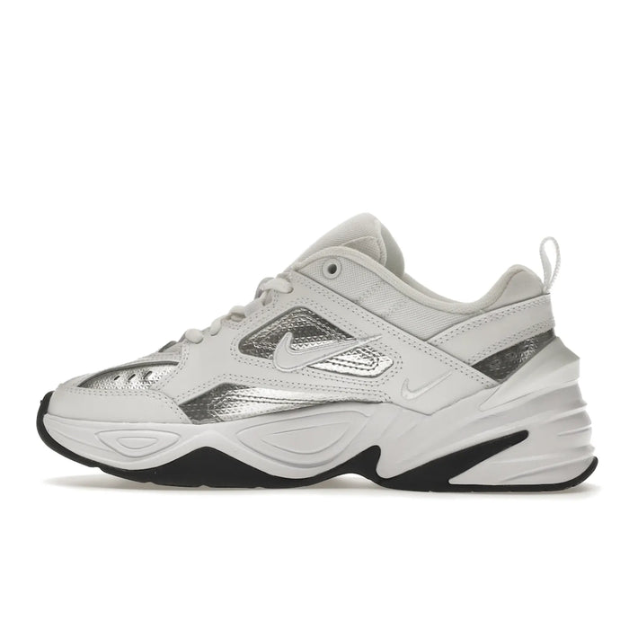 Nike M2K Tekno White Metallic Silver Black (Femei)