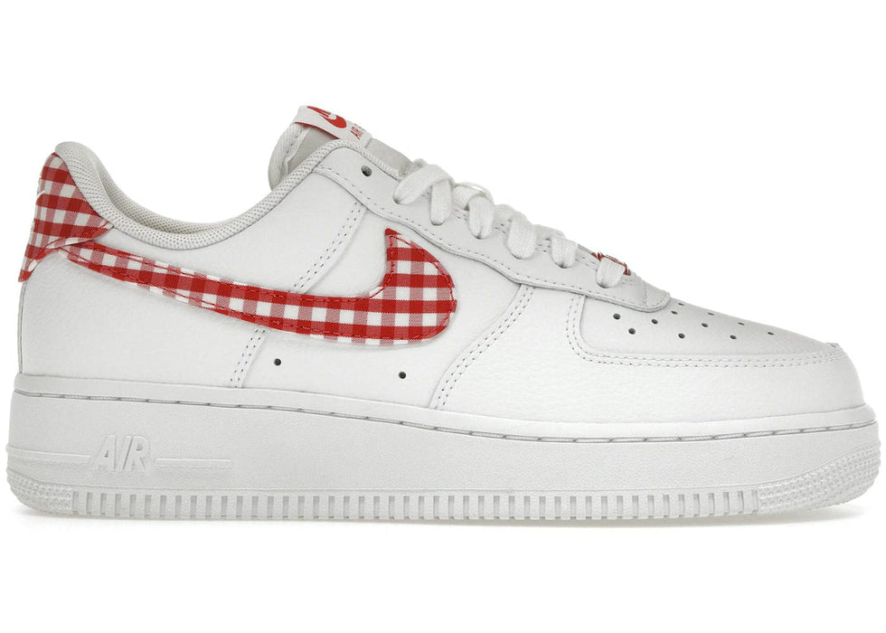 Nike Air Force 1 Low '07 Essential White Mystic Red Gingham (Women's)