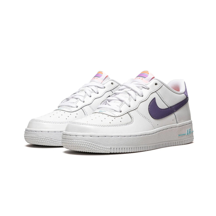 Nike Air Force 1 Low LV8 White Dark Purple (GS)