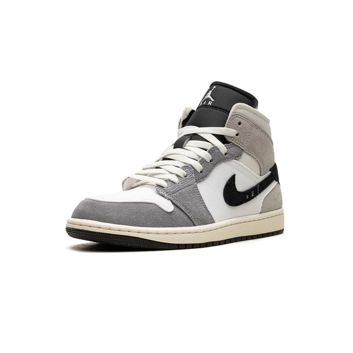 Jordan 1 Mid SE Craft Alb Cement Gri Negru