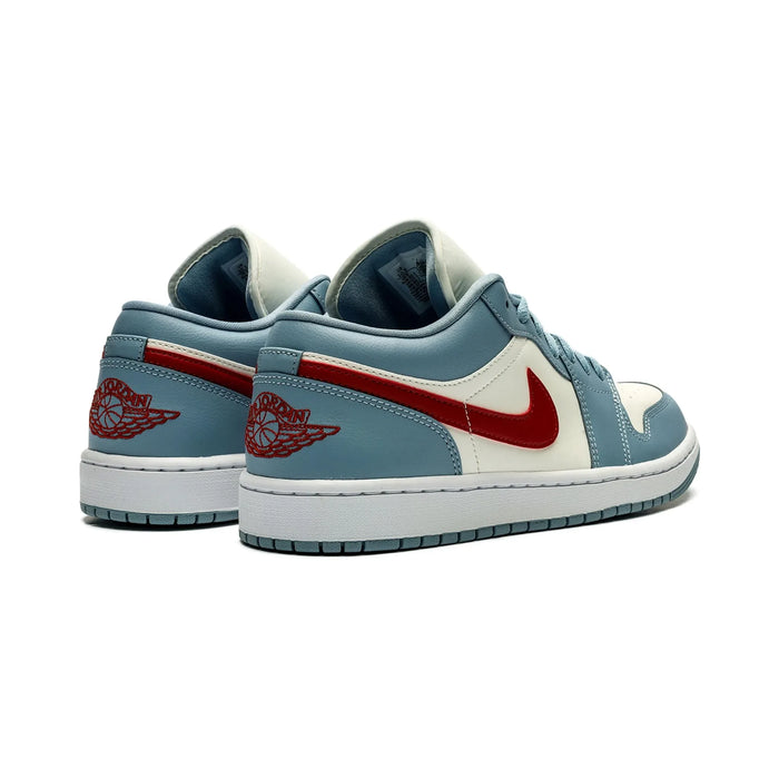 Jordan 1 Low Blue Whisper Dune Red (femei)