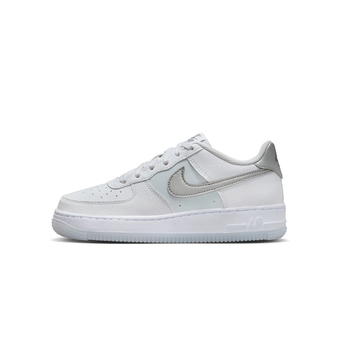 Nike Air Force 1 Low Białe Piłkarskie Szare (GS)