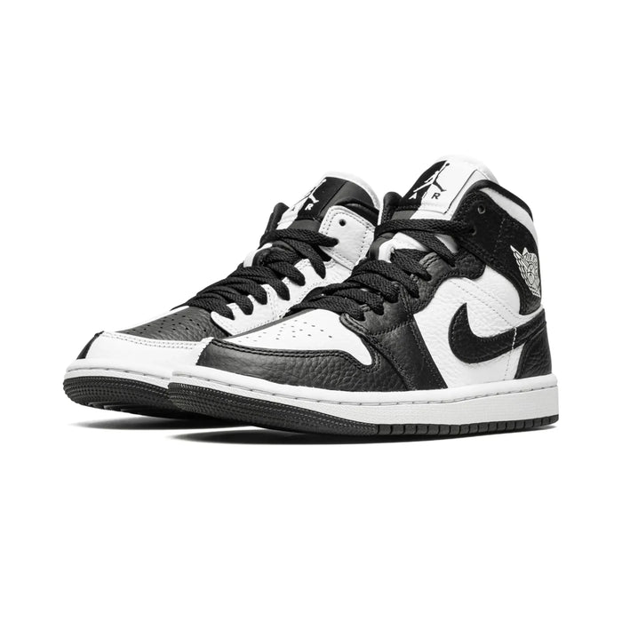 Jordan 1 Mid Split Negru Alb (Femei)