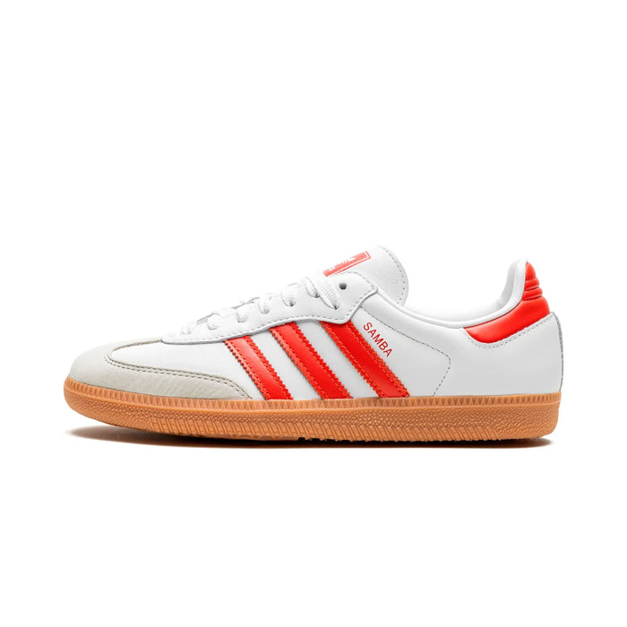 adidas Samba OG White Solar Red Gum (femei)