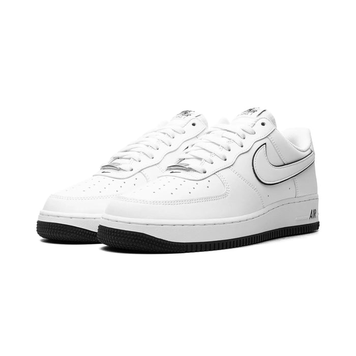 Nike Air Force 1 '07 Niski biały czarny zarys Swoosh