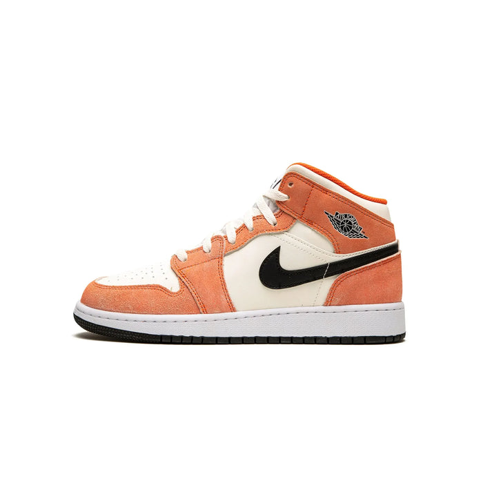 Jordan 1 Mid SE Orange Suede (GS)